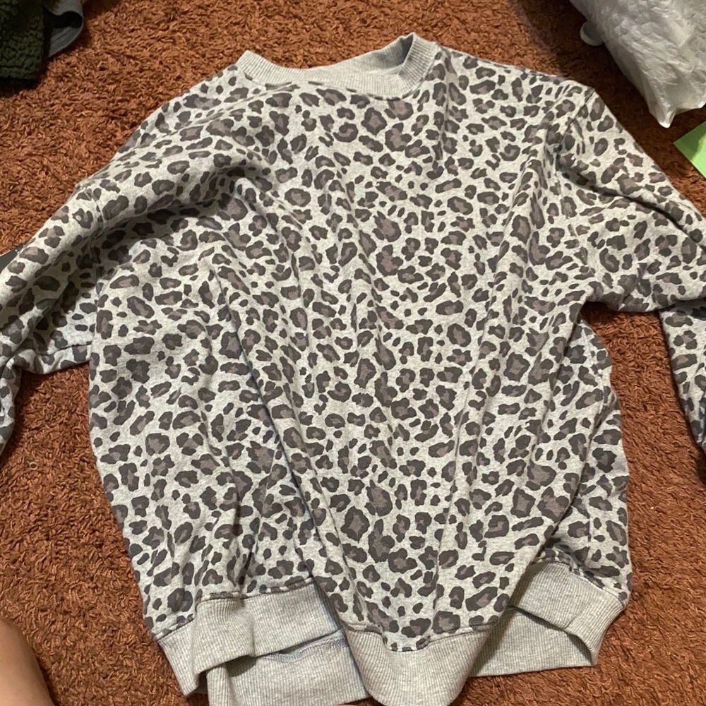 Leopard print sweater